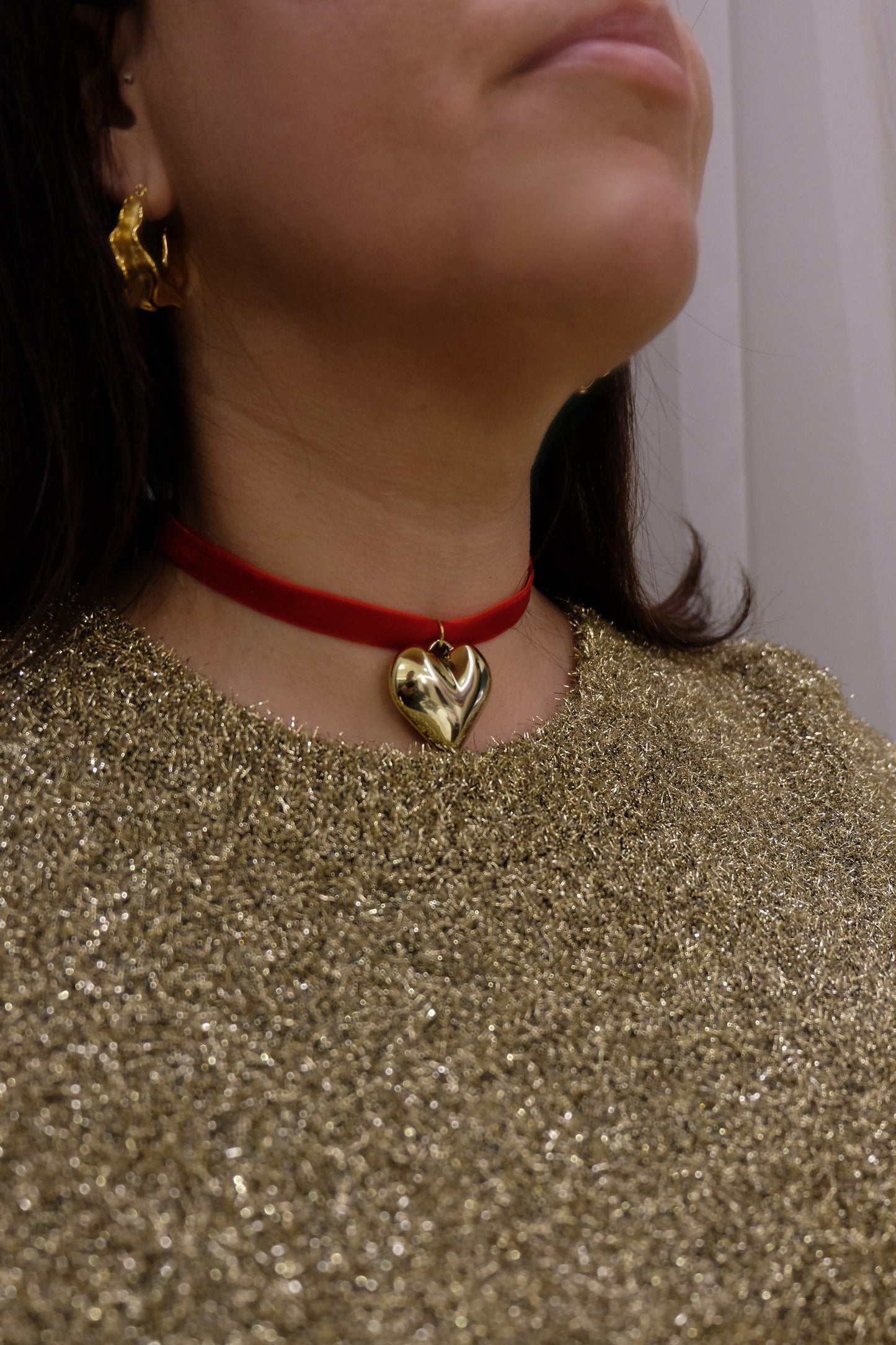 Velvet Heart Choker