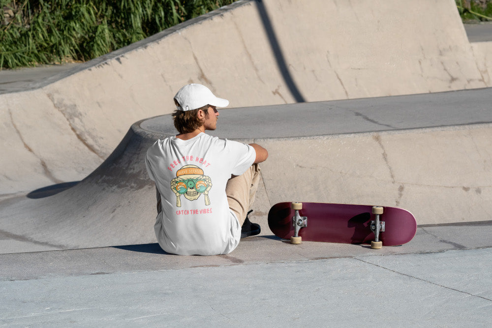 Le Eternal Summer Skeleton Surf T-Shirt