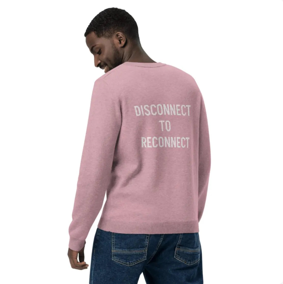 "Disconnect to Reconnect" Knitted Sweater