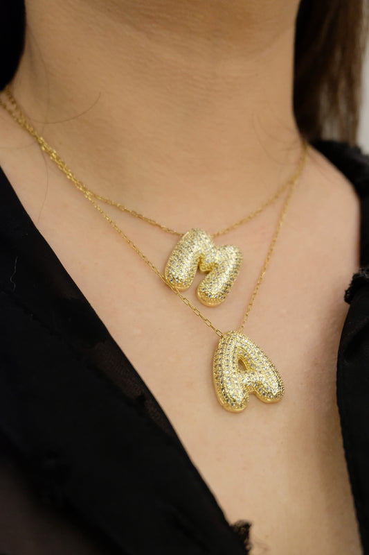 BIG Balloon Letter Necklace