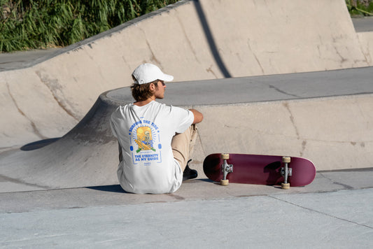 Le Surf Rider Skeleton Surfer T-Shirt
