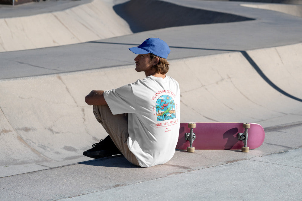Le Flamingo Surfer T-Shirt