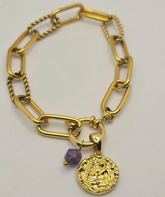 Zodiac Sign & Colour Charm Bracelet