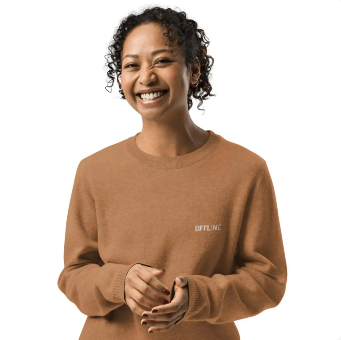 "Disconnect to Reconnect" Knitted Sweater