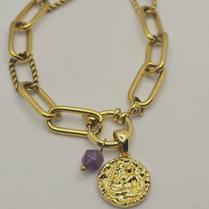 Zodiac Sign & Colour Charm Bracelet