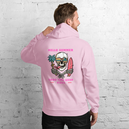 Le Wipeout King Skeleton Beach Hoodies